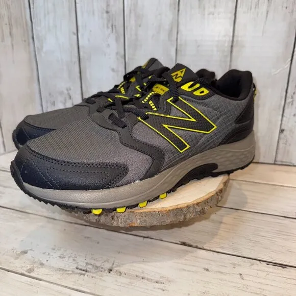 New Balance MT 410 V7 Gray Yellow Trail Running Shoes Men’s Size 8.5 - 4E Wide