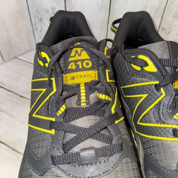 New Balance MT 410 V7 Gray Yellow Trail Running Shoes Men’s Size 8.5 - 4E Wide