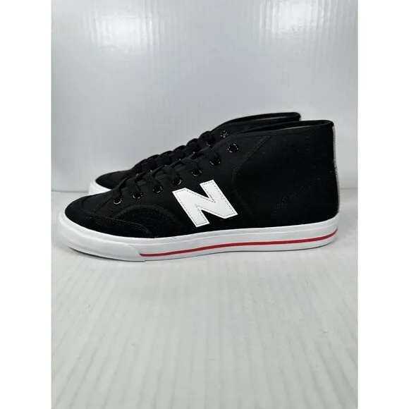 New Balance Numeric 213 Pro Court Mid Black White Shoes Mens Size 9.5 NM213UNT