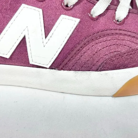 New Balance Numeric 213 Pro Court Mid Shoes Men 11 Burgundy Gum Used