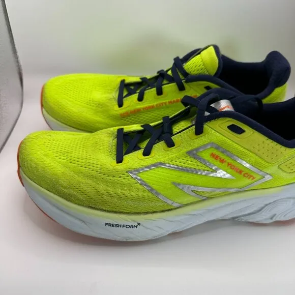 New Balance NYC Marathon Fresh Foam X 1080 V13 Mens Shoes 9.5 Running Lime Green