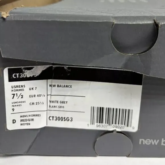 New Balance Women’s CT300 v3 Court Sneaker White, Size 9 M
