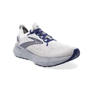 NEW BROOKS men's glycerin stealthfit 20 running shoes in oyster/alloy/blu depths