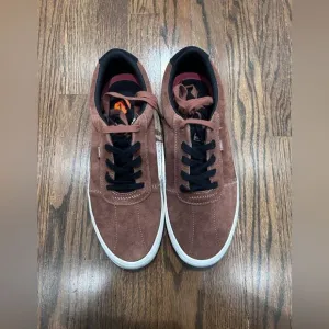 New Element Men's Sawyer Leather Sneaker Size 11 Brown