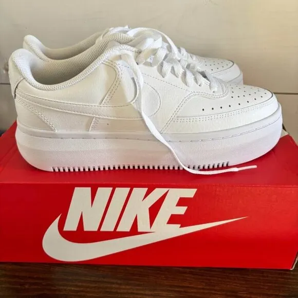 New in Box women’s white Nike court vision tennis shoes size 11
