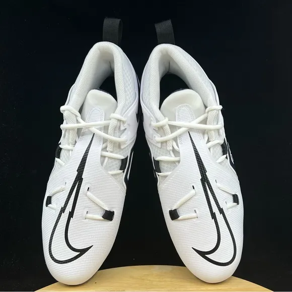 New Men's Nike Alpha Menace Pro 3 Football Cleats White Navy Blue CT6649-108