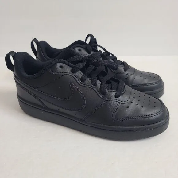 NEW Nike Court Borough Low 2 GS Shoes BQ5448-001 Size Youth 6 Womens 7.5 Black