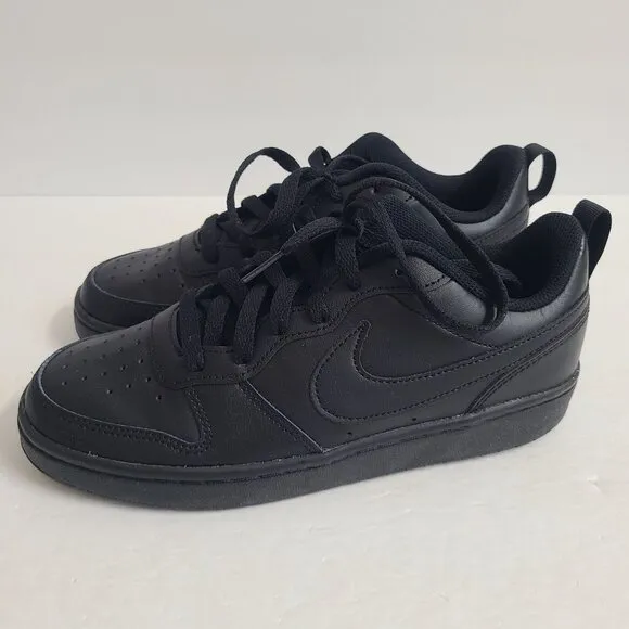 NEW Nike Court Borough Low 2 GS Shoes BQ5448-001 Size Youth 6 Womens 7.5 Black