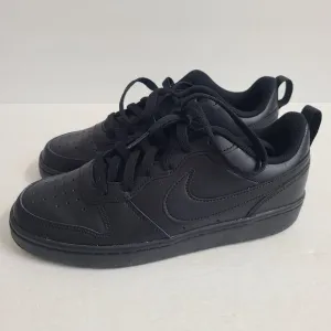 NEW Nike Court Borough Low 2 GS Shoes BQ5448-001 Size Youth 6 Womens 7.5 Black
