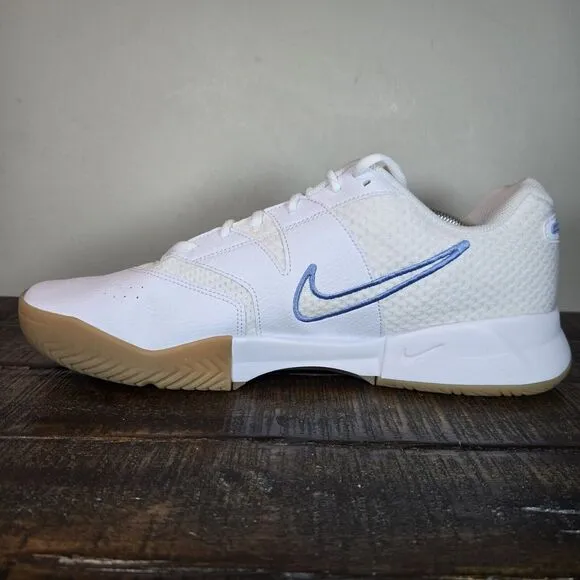 NEW Nike Court Lite 4 Tennis Mens Size 13 Court Shoe White Light Blue FD6574-107