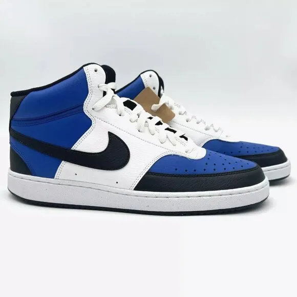 NEW Nike Court Vision Mid Next Nature Shoes Men's Size 12 FQ8740-480 Blue