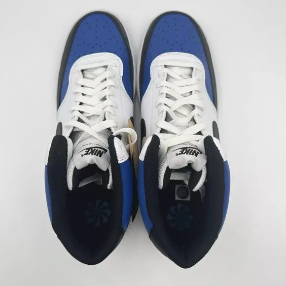NEW Nike Court Vision Mid Next Nature Shoes Men's Size 12 FQ8740-480 Blue