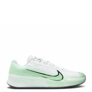 NEW NIKE men's nike vapor 11 hard court tennis shoes in white/ black/ poison gre