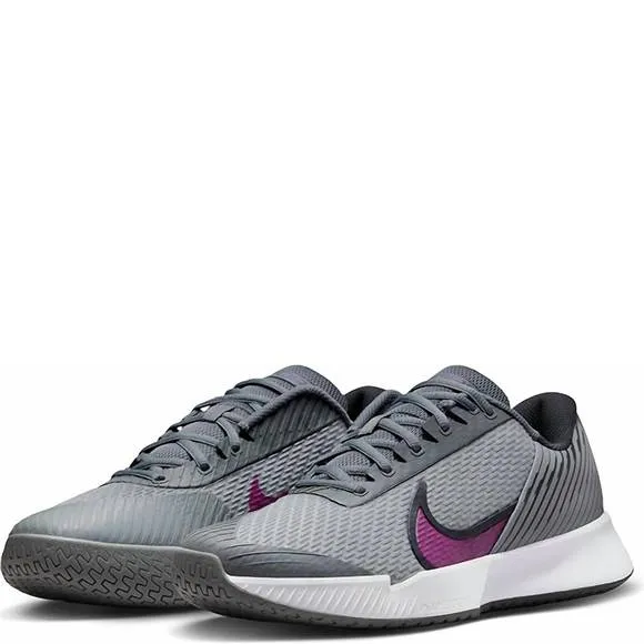 NEW NIKE men's zoom vapor pro 2 hard court tennis shoes in smoke grey/dark smoke