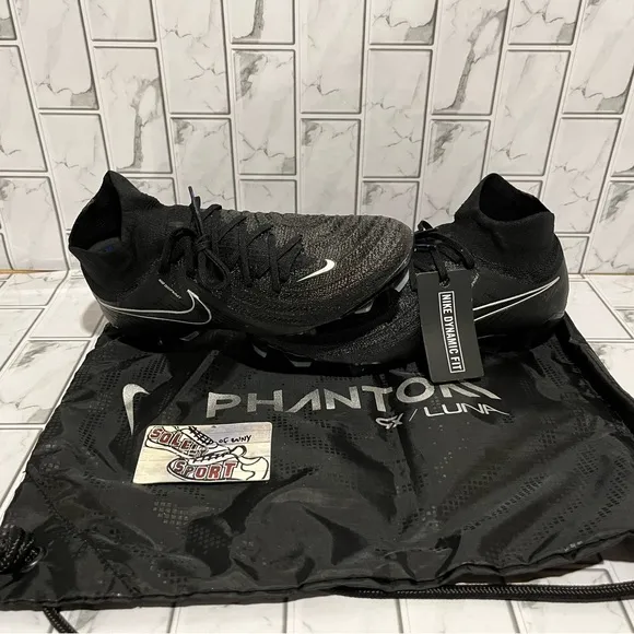 New Nike Phantom Luna II Elite FG Soccer Cleats Black ACC FJ2572-001 6.5 8