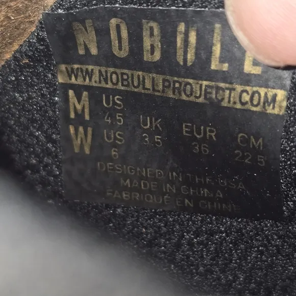 New NOBULL Lifters Black Brown Coffee Gym Leather Shoes Size Mens 4.5  Womens 6