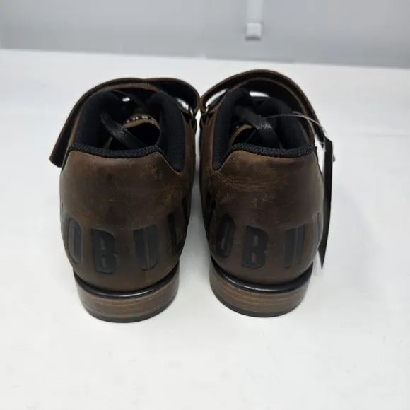 New NOBULL Lifters Black Brown Coffee Gym Leather Shoes Size Mens 4.5  Womens 6