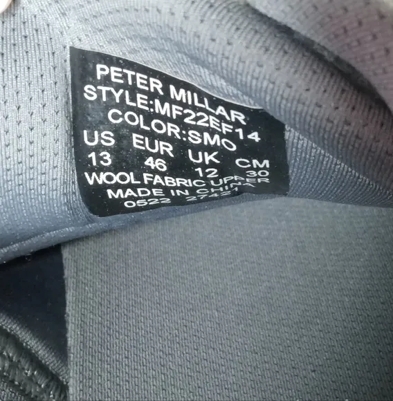 NEW Peter Millar Drift Performance Wool Sneaker Men’s Size 13