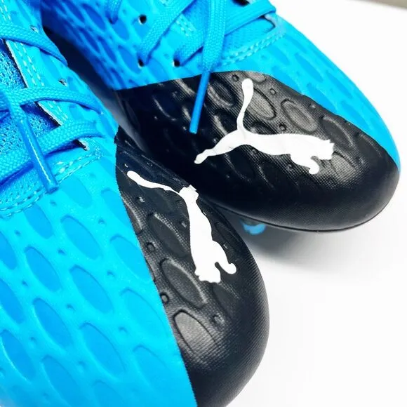 NEW Puma Future 5.4 Netfit Firm Ground Soccer Cleats Mens Blue Shoes Size 7.5