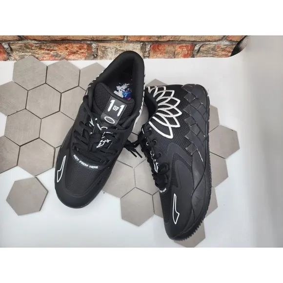 New Puma MB.01 Dreams 2022 Size 13 Rare Black White Basketball Iridescent Low Lo