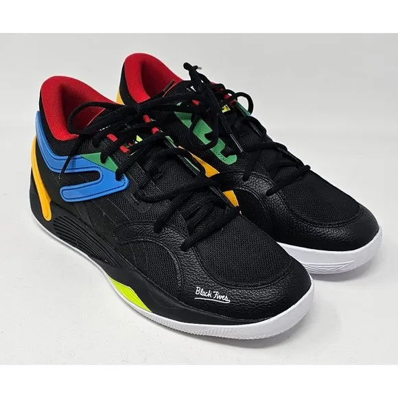NEW! PUMA Mens TRC Blaze Court Black Fives Athletic Basketball Shoes‎ Size US 11