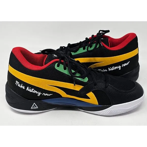 NEW! PUMA Mens TRC Blaze Court Black Fives Athletic Basketball Shoes‎ Size US 11