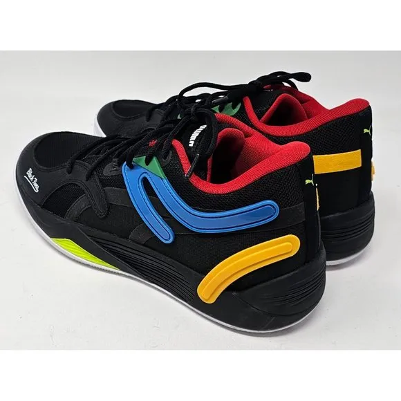 NEW! PUMA Mens TRC Blaze Court Black Fives Athletic Basketball Shoes‎ Size US 11