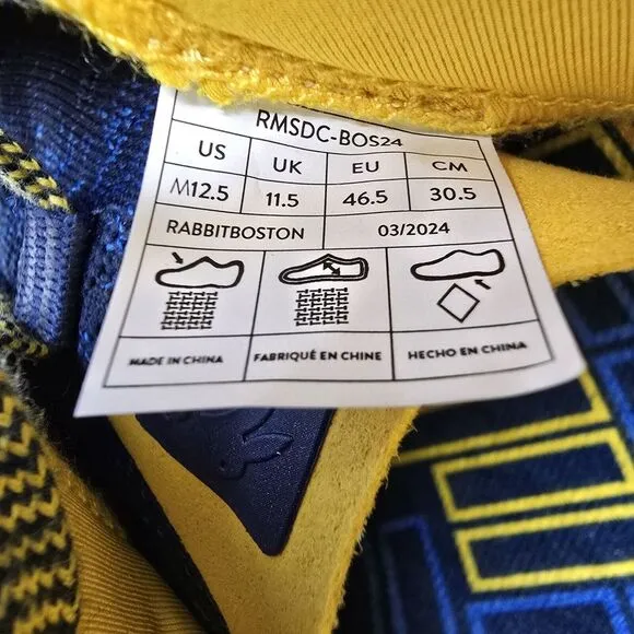 New Rabbit Dream Chaser Running Shoes Boston‎ Marathon Blue Men's Size 12.5 EUC