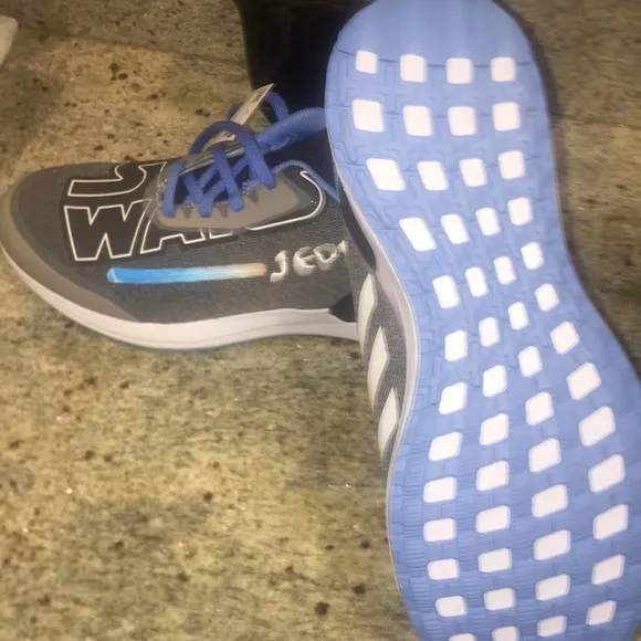 ❤️NEW!!!❤️ RARE!!! Hard to find.ADIDAS RapidaRun Starwars Jedi Shoes.