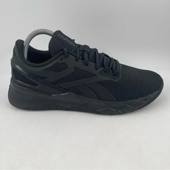 NEW Reebok Men’s Nanoflex TR “Core Black” Marathon Running Shoes - Size 7 1/2