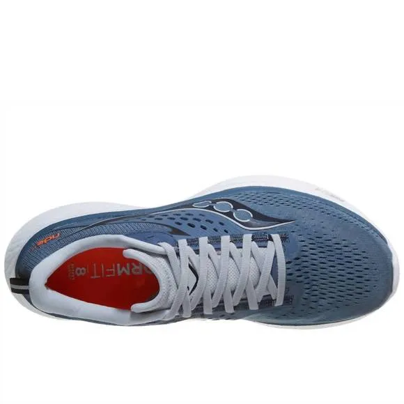 NEW SAUCONY men ride 17 running shoes in mirage/black