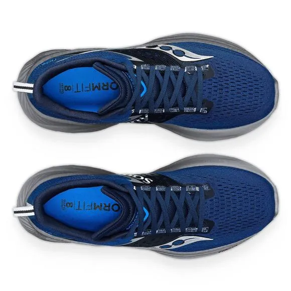 NEW SAUCONY men ride 17 running shoes in tide/silver