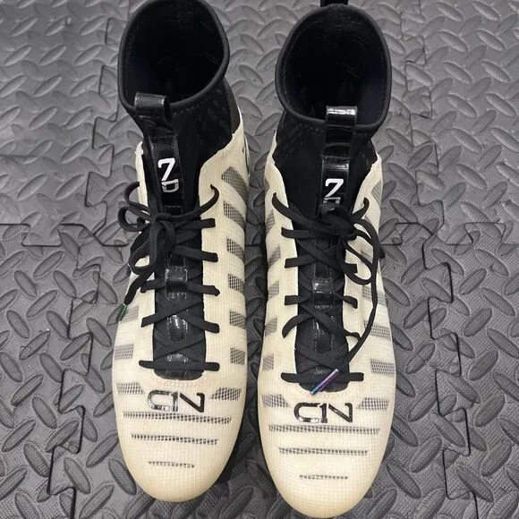 New Under Armour Men’s C1N MC Cam Newton Football Cleats Spikes Wht Blk sz 12.5