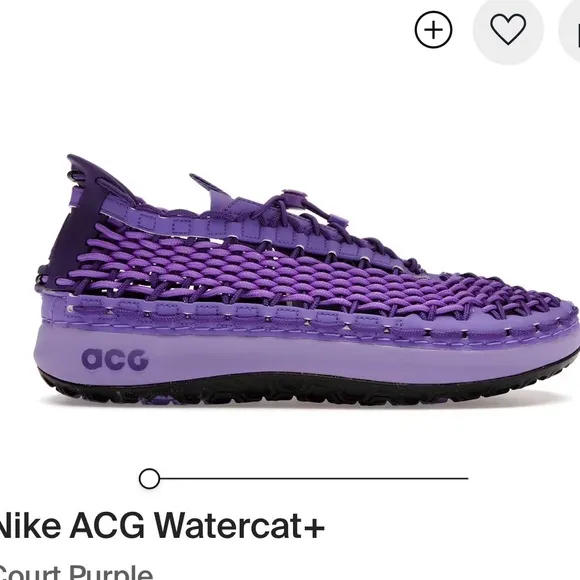 New without box Nike ACG Watercat Court Purple men Sz 7 women 8.5 water shoes!
