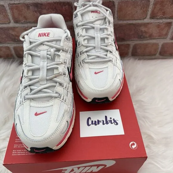 NEW Women's Size 10 Nike P-6000 White Pink Sail Low Running Shoes Gym HJ7361 133