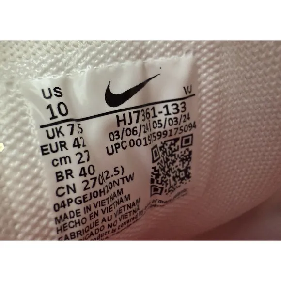NEW Women's Size 10 Nike P-6000 White Pink Sail Low Running Shoes Gym HJ7361 133