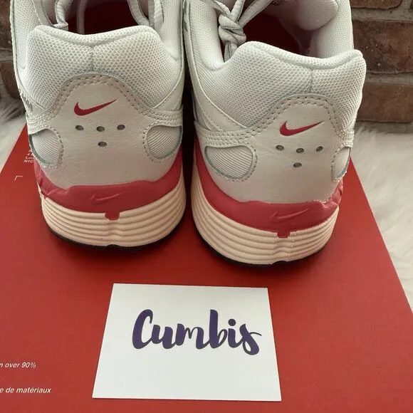 NEW Women's Size 10 Nike P-6000 White Pink Sail Low Running Shoes Gym HJ7361 133