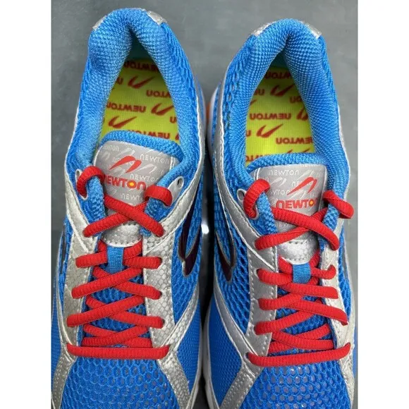Newton Gravity Marathon Men's Running Shoes Size 8 Blue Gray Red 00110 EUC