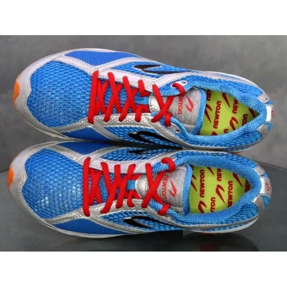 Newton Gravity Marathon Men's Running Shoes Size 8 Blue Gray Red 00110 EUC