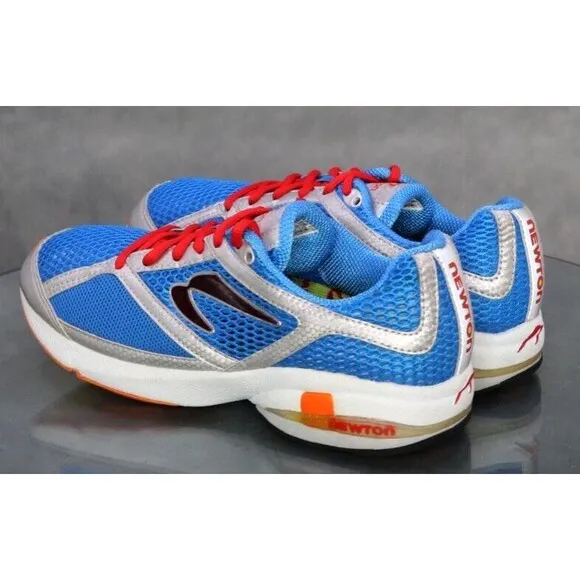 Newton Gravity Marathon Men's Running Shoes Size 8 Blue Gray Red 00110 EUC