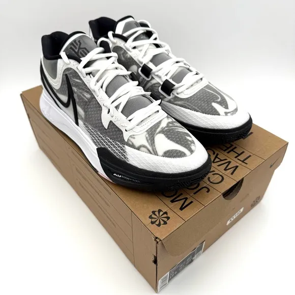 NIB New Nike Men's Kyrie 8 Basketball Shoes Size 11 White Black DJ6017 101 Court