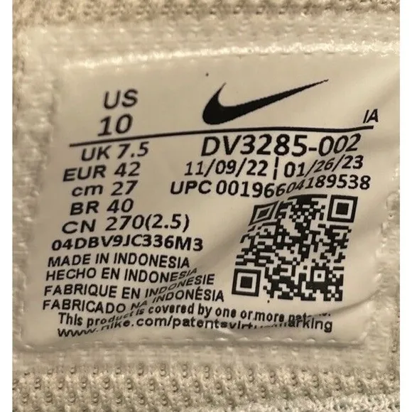 Nike 23 Court Air Zoom Pro Tennis Court Shoes Womens 10 NEW Fast Ship