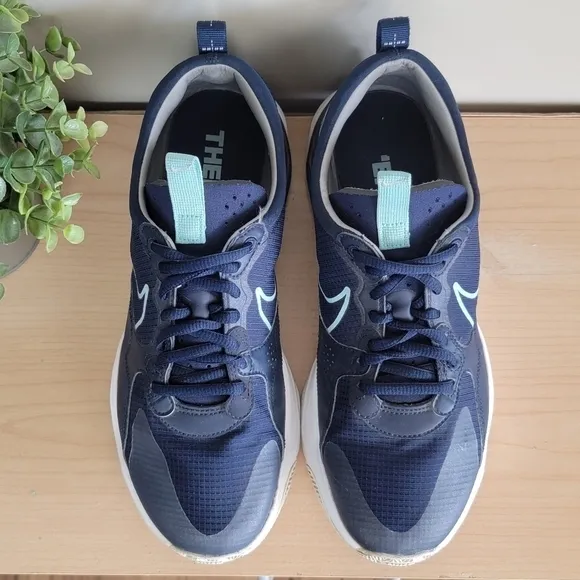 Nike 9 Skyve Air Max Blue Lace Up Low Top Marathon Running Mens Shoes Sneakers
