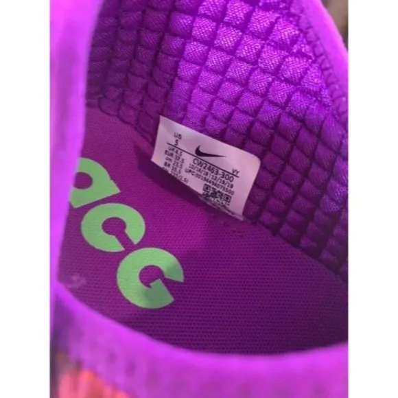 Nike ACG Moc 3.0 CW2463-300 Green Strike Vivid Purple Tie Dye Shoes Mens Size 5