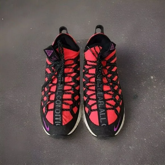 Nike ACG React Terra Gobe Bright Crimson Trail Running Shoes Men's Size 10