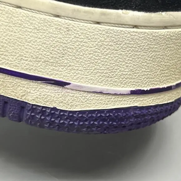 Nike Air Force 1 Crackled Court Sneakers Men's Size 15 Purple Godzilla Low Shoes