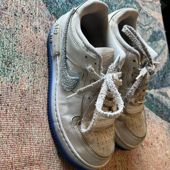 Nike Air Force 1 Low Shadow Royal Tint Chenille Swoosh Women’s 7.5 In Box