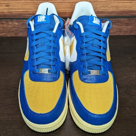 Nike Air Force 1 Low SP Undefeated 5 On It Men's 11.5 Blue Yellow Croc shoes