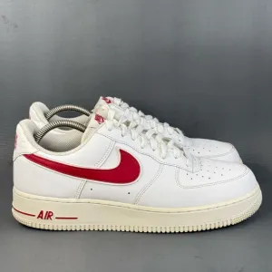 Nike Air Force 1 Low White Gym Red sneaker shoes men’s size 10