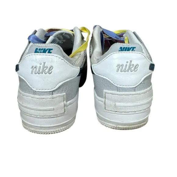Nike Air Force 1 Size 7 Shoes Shadow Bright Spruce Gray Fog DR7856-100